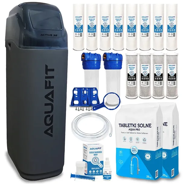 Zmiękczacz wody stacja uzdatniania wody full zestaw AQUAFIT Active 32 1"