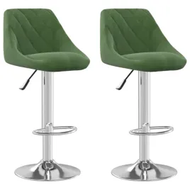 stolki-barowe-aksamitne-ciemnozielone-46x44x-82-103-cm
