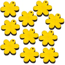 kwiatek-drewniany-zawieszka-zolty-3-cm-10-sztuk-kwiatki