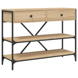 stolik-konsolowy-dab-sonoma-100x345x75-cm-gladka-powierzchnia-trwaly