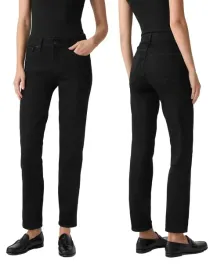 czarne-duze-spodnie-jeansy-damskie-z-prosta-nogawka-wysokim-stanem-2249-w40