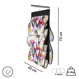 organizer-wiszacy-kwiaty-do-szafy-5-przegrod-na-torebki-paski-72x42cm