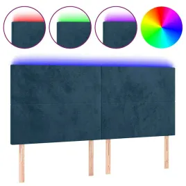 zaglowek-led-aksamitny-ciemnoniebieski-200x5x118cm