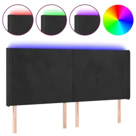 zaglowek-led-aksamitny-163x16x118-128-cm-czarny