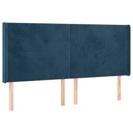 zaglowek-uszak-aksamit-203x16x118cm-ciemnoniebieski