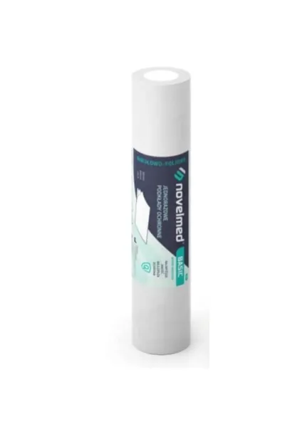 Podkład podfoliowany kosmetyczny Novelmed w rolce 33x48 cm biały PREMIUM
