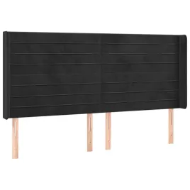 zaglowek-uszak-aksamitny-czarny-203x16x118-128-cm