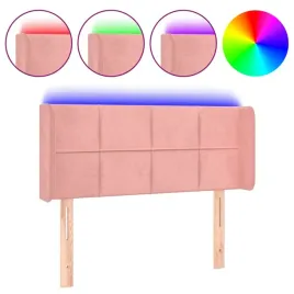 zestaw-zaglowek-z-led-aksamitny-rozowy-103x16x78-88-cm