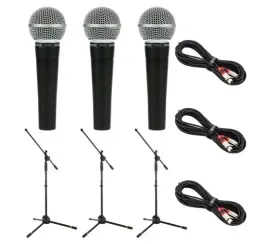 zestaw-3-mikrofony-shure-sm58-dynamiczne-wokalne-statywy-i-kable-xlr-10-m