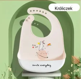 sliniak-silikonowy-sliniaczek-wodoodporny-regulowany-z-kieszonka-krolik