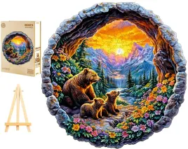 puzzle-drewniane-duze-295-elementow-w-drewnianym-pudelku-rodzina-miskow