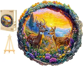 puzzle-drewniane-duze-300-elementow-w-drewnianym-pudelku-jelenie-na-polanie