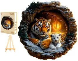 puzzle-drewniane-duze-290-elementow-w-drewnianym-pudelku-rodzina-tygrysow