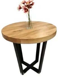 stolik-kawowy-okragly-debowy-50-cm-industrialny