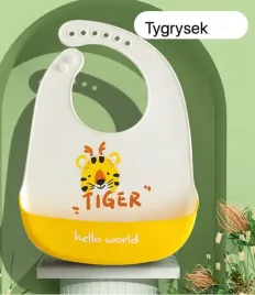 sliniak-silikonowy-sliniaczek-regulowany-z-kieszonka-tygrysek