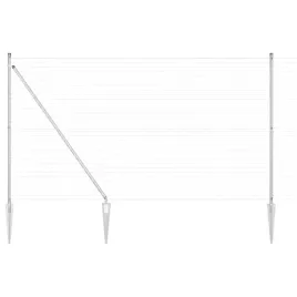 ogrodzenie-z-slupkiem-srebrny-16-x-10-m-stal