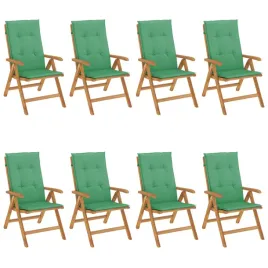 krzeselka-ogrodowe-tekowe-z-poduszkami-zielone-60x745x104-cm