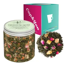 herbata-zielona-tajemniczy-ogrod-mango-papaja-paczki-rozy-na-prezent-120g