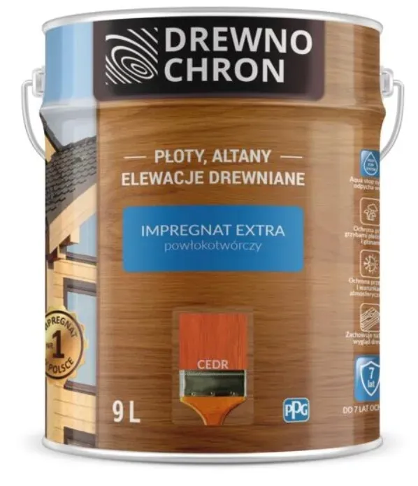 drewnochron-impregnat-extra-9l-cedr-stan-nowy