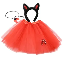 przebranie-dla-dziewczynki-stroj-karnawal-spodniczka-opaska-ogon