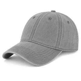 czapka-baseballowka-vintage-unisex-szara-regulowana-bawelniana-casual