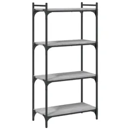 regal-na-ksiazki-drewno-metal-szary-60x30x120-cm