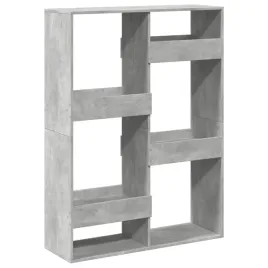 regal-biblioteczny-6-polek-100x33x135-cm-szarosc-betonu