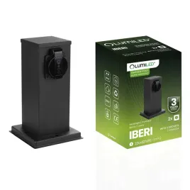 lumiled-slupek-ogrodowy-30cm-iber-2gniazda-iberi-czarny