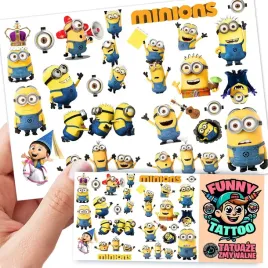 tatuaze-zmywalne-dla-dzieci-minionki-wzory-oryginalne