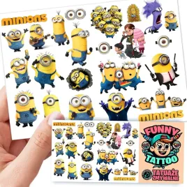 tatuaze-zmywalne-dla-dzieci-minionki-wzory-oryginalne