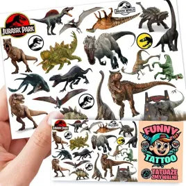 tatuaze-zmywalne-dla-dzieci-jurassic-wzory-oryginalne