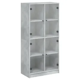 szafka-na-ksiazki-z-8-przegrodami-szarosc-betonu-68x37x142cm-materia