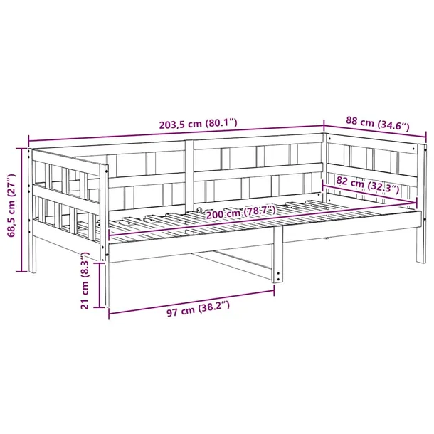 lezanka-rustykalna-biala-2035x86x685cm-stan-nowy-marka-vidaxl
