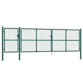 brama-ogrodowa-stalowa-500x175-cm-zielona