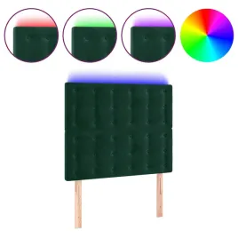 zaglowek-led-80x5x118cm-ciemnozielony