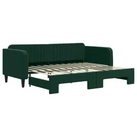 lezanka-rozkladana-2-w-1-223x100x75-cm-ciemnozielona