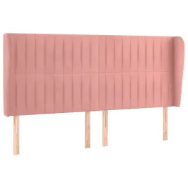 zaglowek-uszak-aksamit-rozowy-203x23x118cm