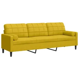 sofa-aksamitna-3-osobowa-zolta-226x77x80-cm