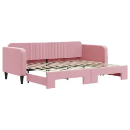 sofa-lozko-rozkladana-2-w-1-rozowa-aksamit-223x90x75-cm