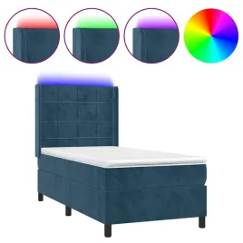 lozko-kontynentalne-z-led-193x93x118cm-ciemnoniebieskie