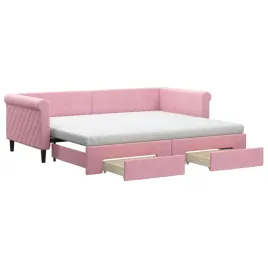 sofa-lozko-rozkladana-2-w-1-rozowa-229x100x68-cm