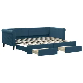 niebieska-sofa-z-lozkiem-rozkladanym-z-aksamitu-2-szuflady-229x1925x