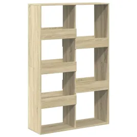 regal-drewniany-7-polkowy-dab-sonoma-100x33x155cm