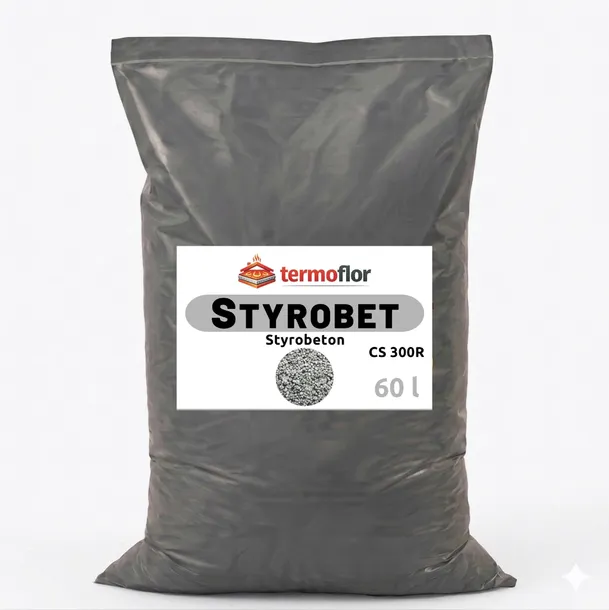 Styrobeton 60 l - styropian w płynie lekka wylewka STYROBET CS 300