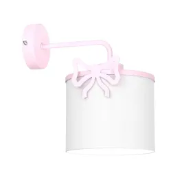 luminex-9434-kinkiet-sweet-bow-pink-shade-dia-180-h-150-white-1xe27
