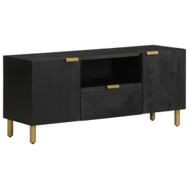 szafka-rtv-czarna-100x33x46cm-drewno-mango-metalowe-uchwyty