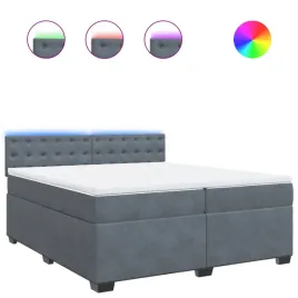 lozko-kontynentalne-led-z-materacem-sprezynowym-200x200-cm-ciemnoszar