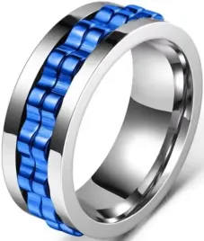 srebrny-niebieski-pierscionek-antystresowy-anxiety-ring-stal-chirurgiczna