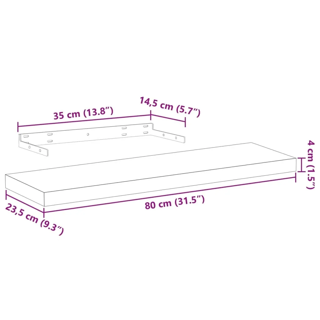 polka-scienna-debowa-80x235cm-brazowa-stan-nowy