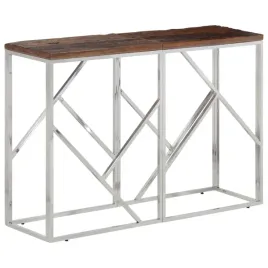 stolik-konsolowy-solidna-stal-110x30x70-srebrny